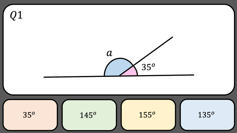Angles on a Straight line | MathsHKO